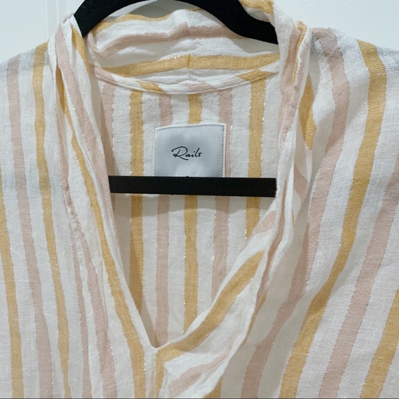 Rails June Top in Amber Stripe - Picture 11 of 15